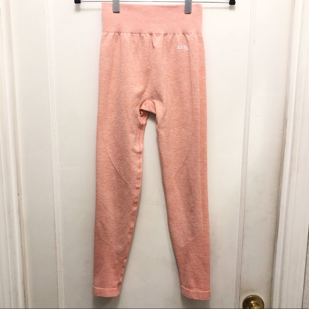 ABYL Motion Seamless High Waisted Leggings Size Extra Small. Color Peach